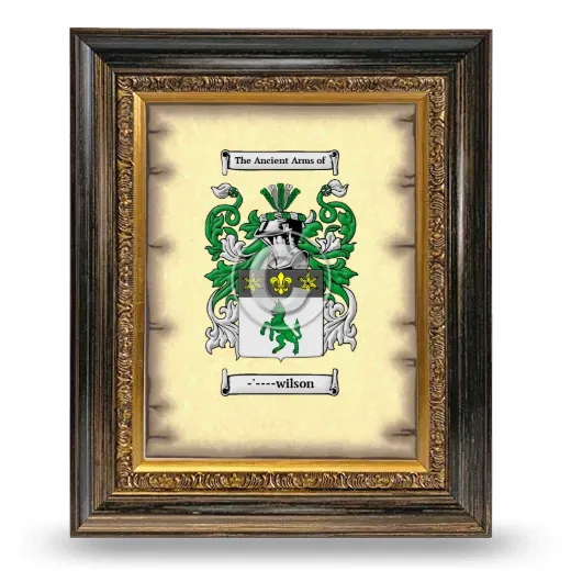 -'----wilson Coat of Arms Framed - Heirloom