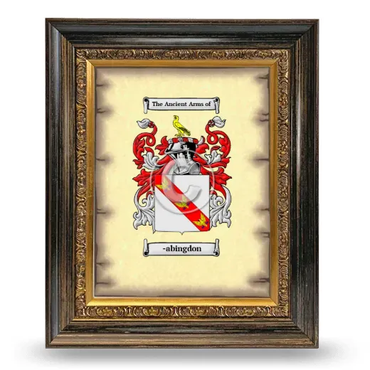 -abingdon Coat of Arms Framed - Heirloom