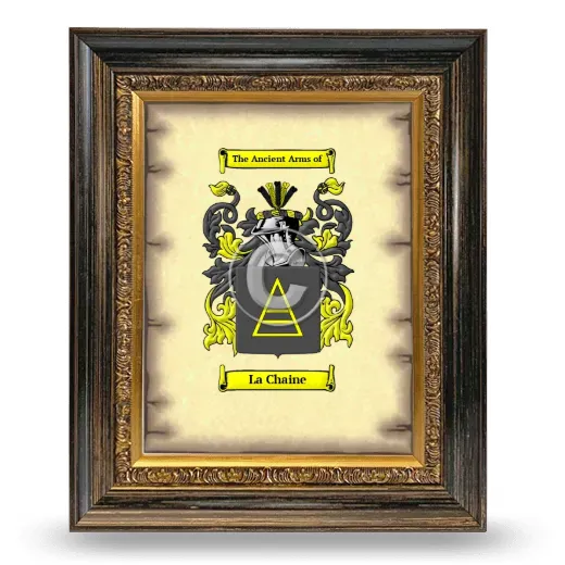 La Chaine Coat of Arms Framed - Heirloom