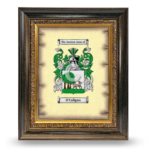 O'Caligan Coat of Arms Framed - Heirloom