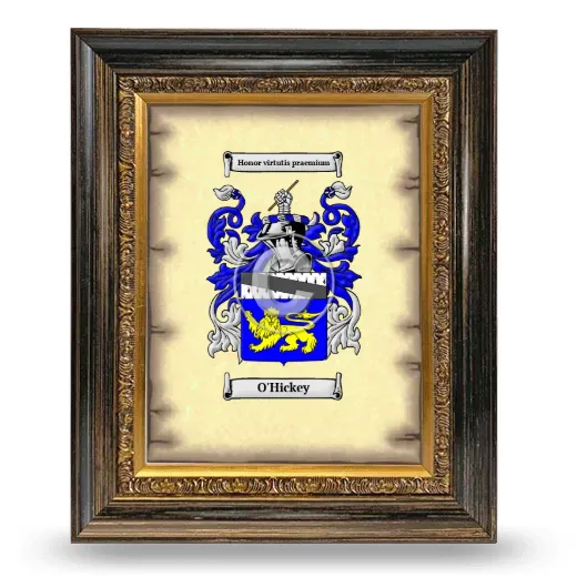 O'Hickey Coat of Arms Framed - Heirloom