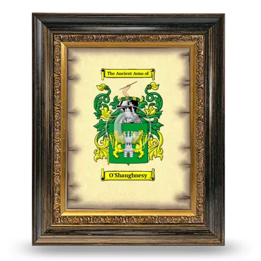 O'Shaughnesy Coat of Arms Framed - Heirloom