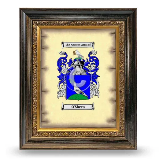 O'Sheen Coat of Arms Framed - Heirloom