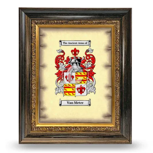 Van Meter Coat of Arms Framed - Heirloom