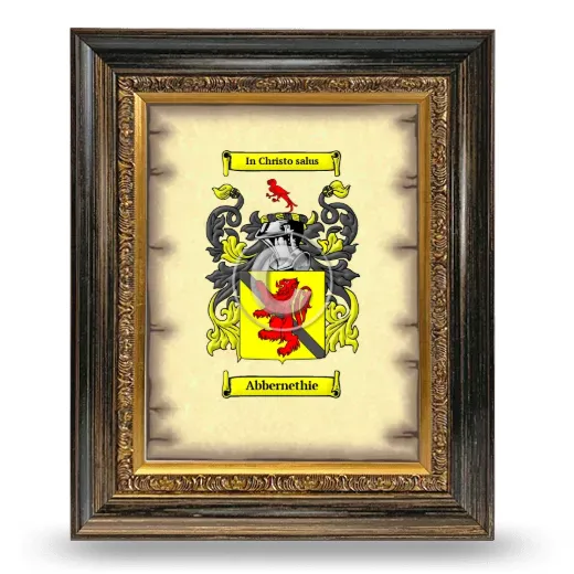 Abbernethie Coat of Arms Framed - Heirloom