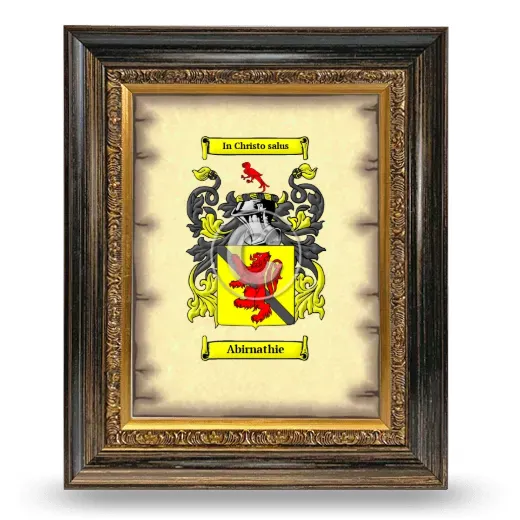 Abirnathie Coat of Arms Framed - Heirloom