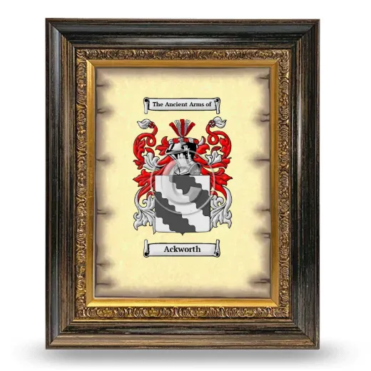 Ackworth Coat of Arms Framed - Heirloom