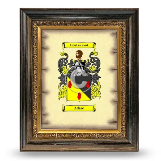 Adare Coat of Arms Framed - Heirloom