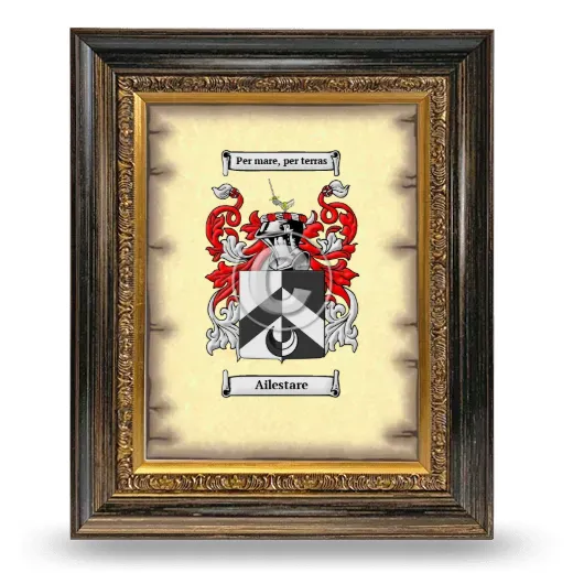 Ailestare Coat of Arms Framed - Heirloom