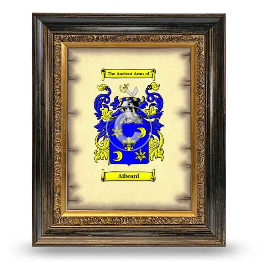 Ailward Coat of Arms Framed - Heirloom