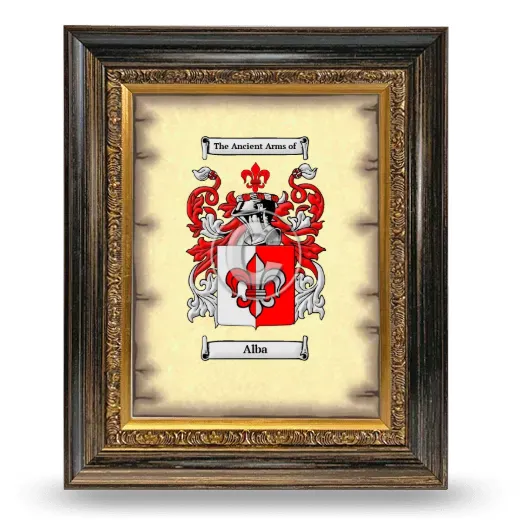 Alba Coat of Arms Framed - Heirloom