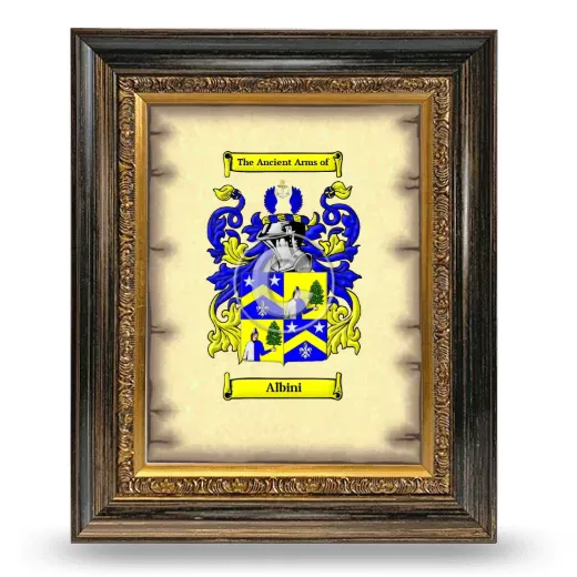 Albini Coat of Arms Framed - Heirloom