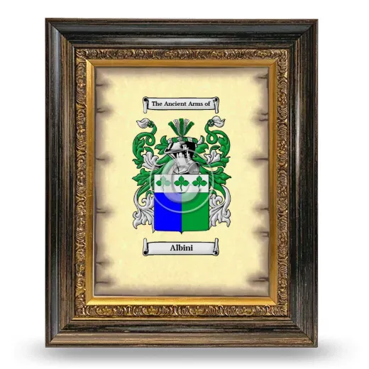 Albini Coat of Arms Framed - Heirloom