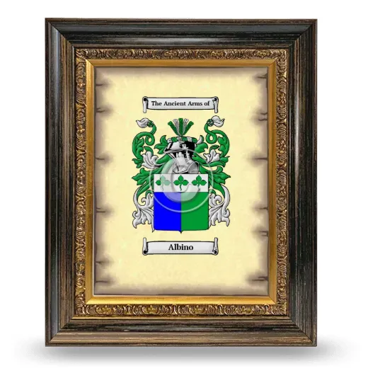 Albino Coat of Arms Framed - Heirloom