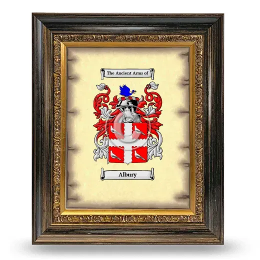 Albury Coat of Arms Framed - Heirloom