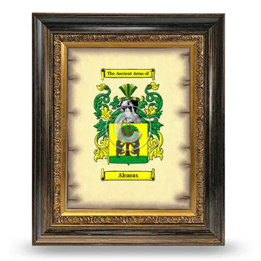 Alcaras Coat of Arms Framed - Heirloom