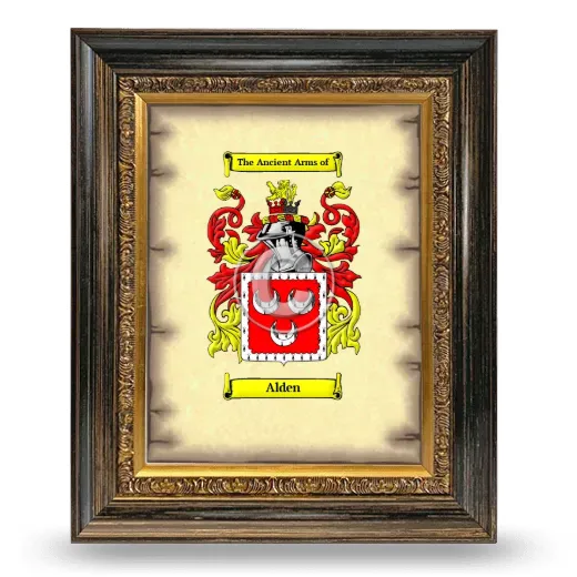 Alden Coat of Arms Framed - Heirloom