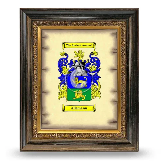 Allemann Coat of Arms Framed - Heirloom