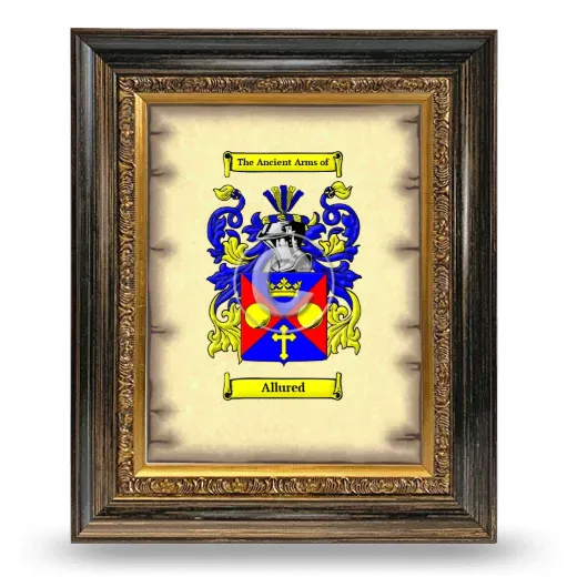 Allured Coat of Arms Framed - Heirloom