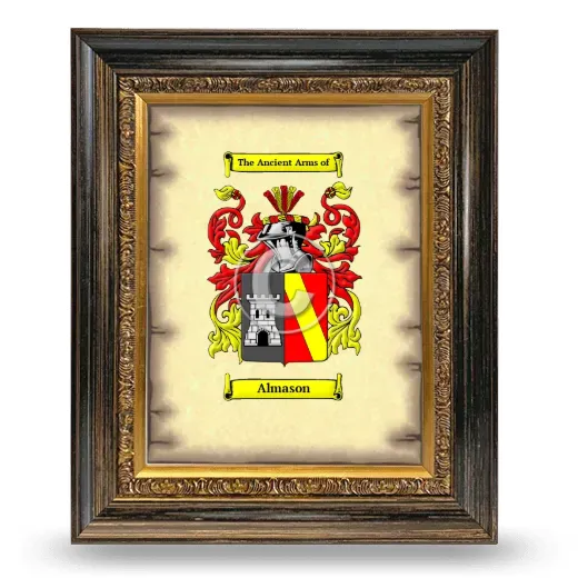 Almason Coat of Arms Framed - Heirloom