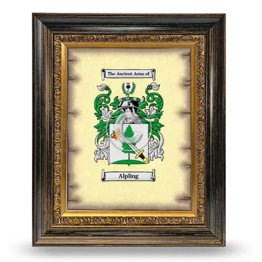Alpling Coat of Arms Framed - Heirloom
