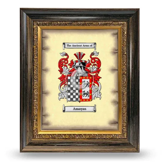 Amayas Coat of Arms Framed - Heirloom