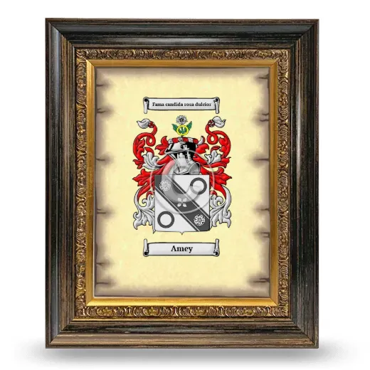 Amey Coat of Arms Framed - Heirloom