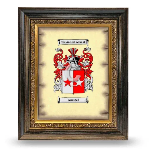 Amstel Coat of Arms Framed - Heirloom