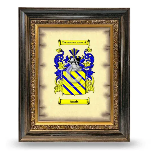 Anais Coat of Arms Framed - Heirloom