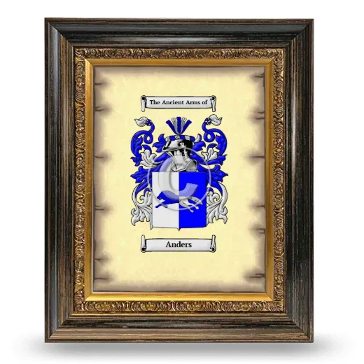 Anders Coat of Arms Framed - Heirloom