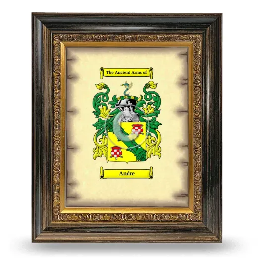 Andre Coat of Arms Framed - Heirloom