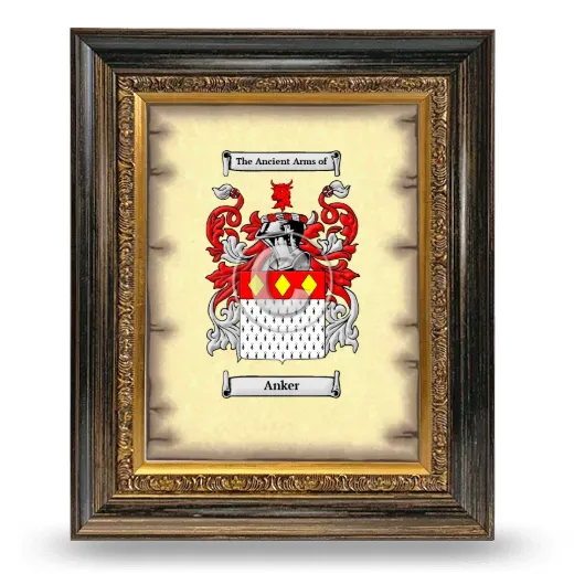 Anker Coat of Arms Framed - Heirloom