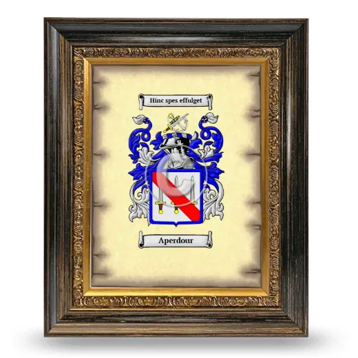 Aperdour Coat of Arms Framed - Heirloom