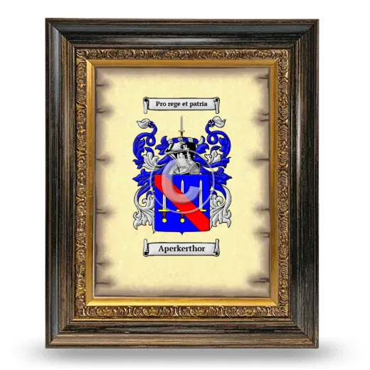 Aperkerthor Coat of Arms Framed - Heirloom
