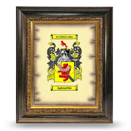 Apirnathie Coat of Arms Framed - Heirloom
