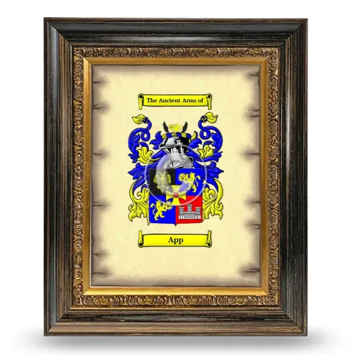 App Coat of Arms Framed - Heirloom