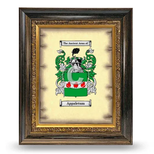 Appaletum Coat of Arms Framed - Heirloom