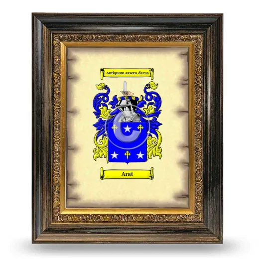 Arat Coat of Arms Framed - Heirloom