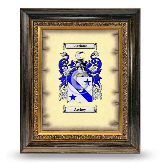 Archey Coat of Arms Framed - Heirloom