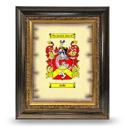 Arda Coat of Arms Framed - Heirloom