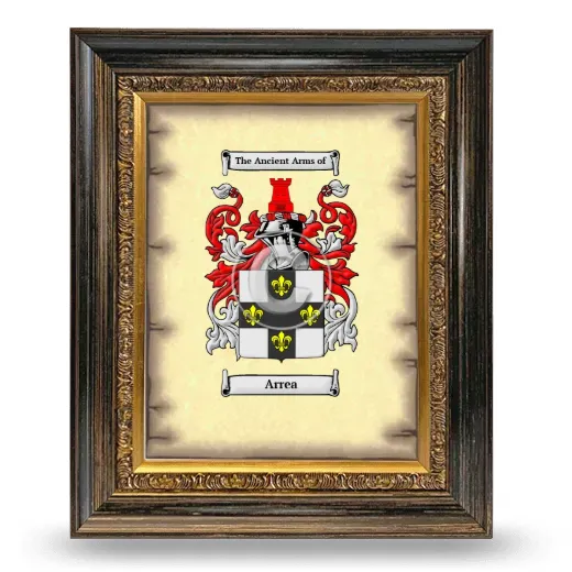 Arrea Coat of Arms Framed - Heirloom