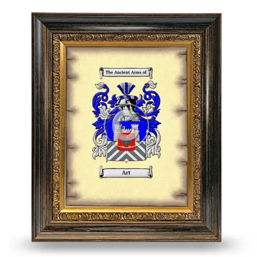 Art Coat of Arms Framed - Heirloom