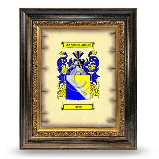 Arts Coat of Arms Framed - Heirloom