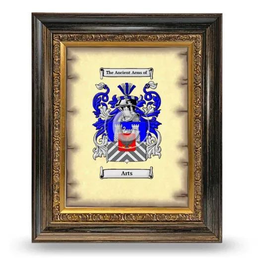Arts Coat of Arms Framed - Heirloom