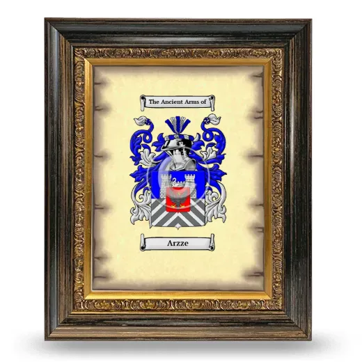 Arzze Coat of Arms Framed - Heirloom
