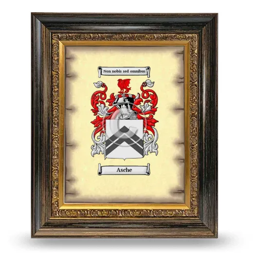 Asche Coat of Arms Framed - Heirloom