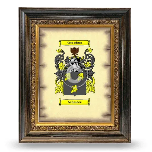 Ashmore Coat of Arms Framed - Heirloom