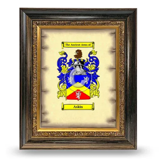 Askin Coat of Arms Framed - Heirloom