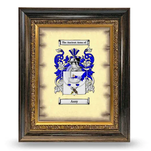 Assy Coat of Arms Framed - Heirloom