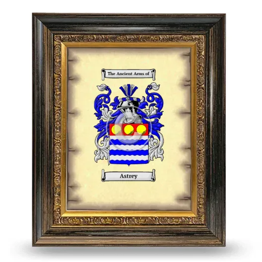 Astrey Coat of Arms Framed - Heirloom